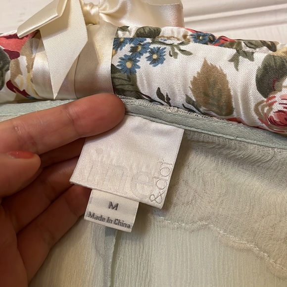 Teal Lace Trim Blouse - Picture 2 of 7